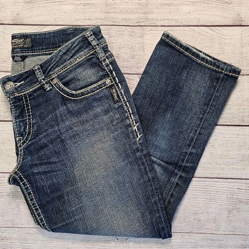 Silver w30 suki Capri denim jeans